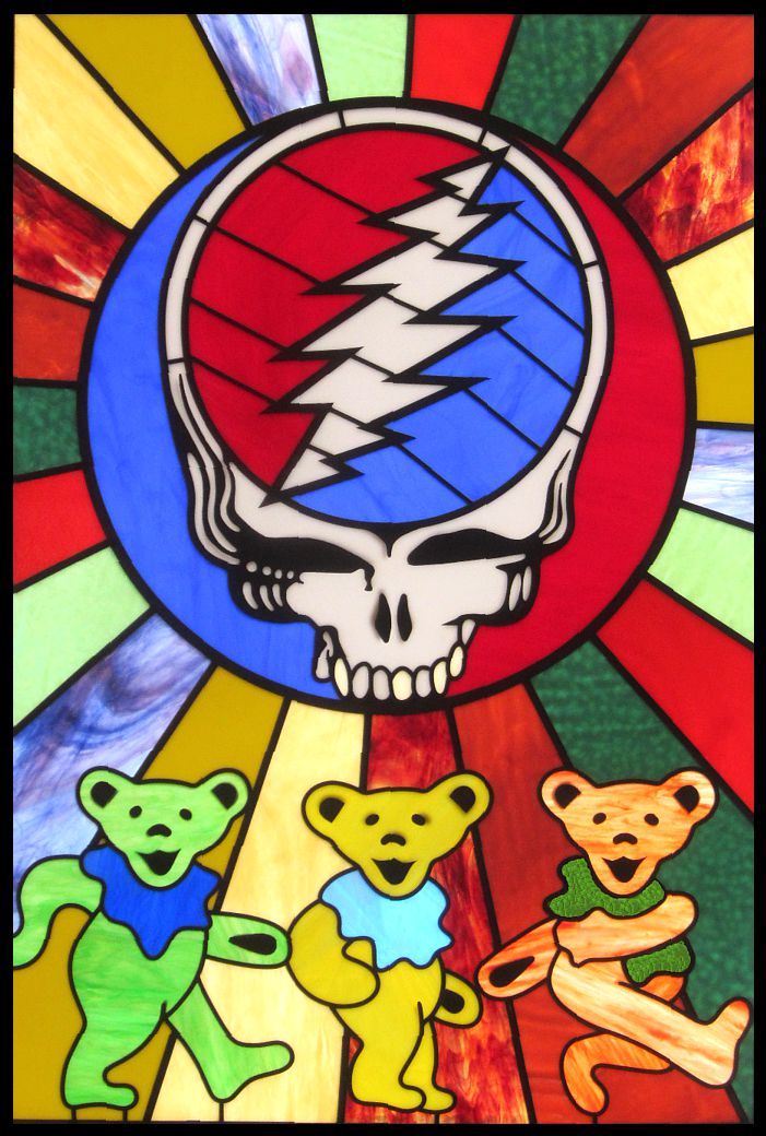 grateful dead stained glass