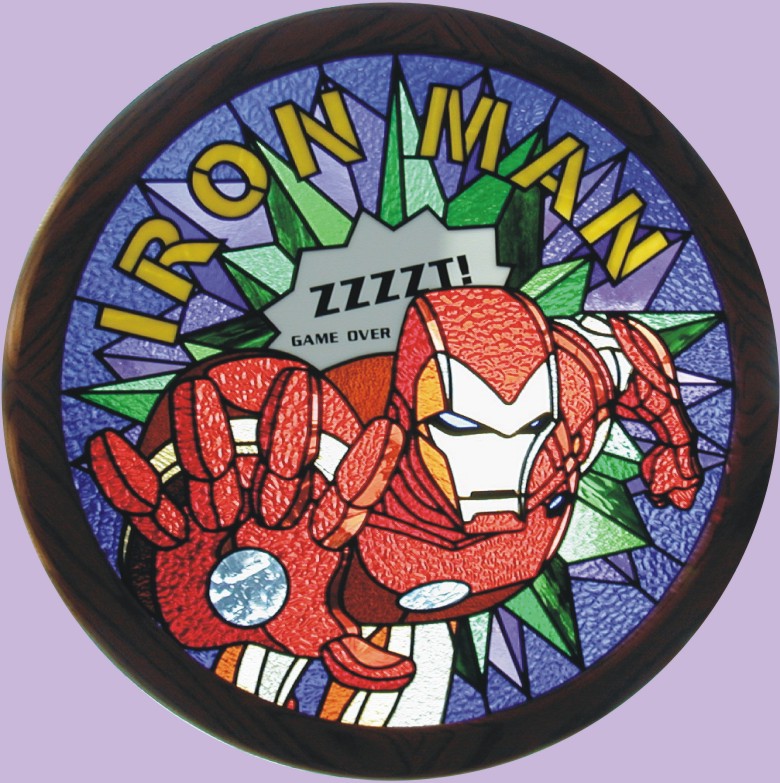 iron man stained glass