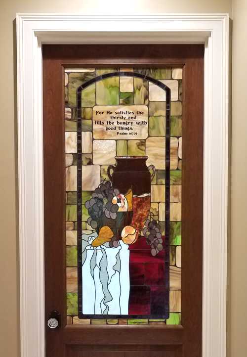 enlarged stained glass