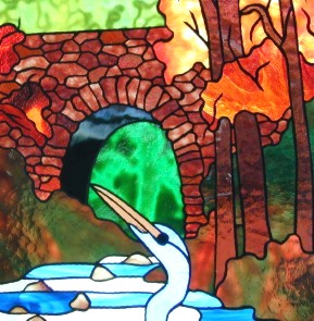 wildlife art stained glass