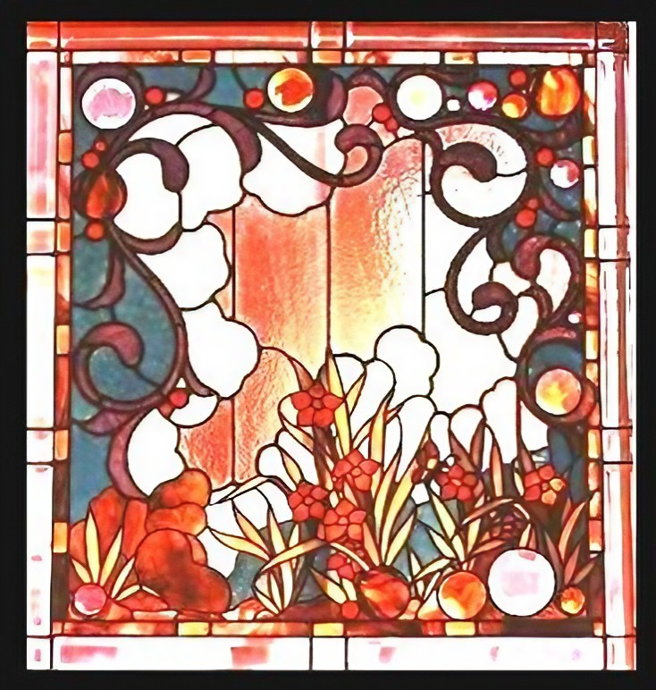art noveau stained glass