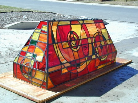 custom stained glass lamp shade