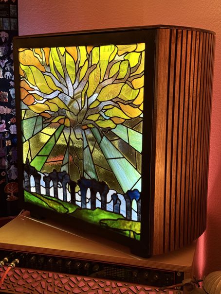 desktop pc stained glass
