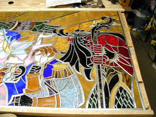 hearthstone stained glass project detail,blizzard art,blizzard artwork,blizzard stained glass