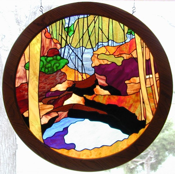photographic stained glass from a photo