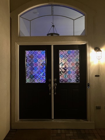 rondel stained glass doors
